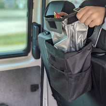 Load image into Gallery viewer, Waterproof Travel Bin. Van Bin or Car Bin with Storage Pockets
