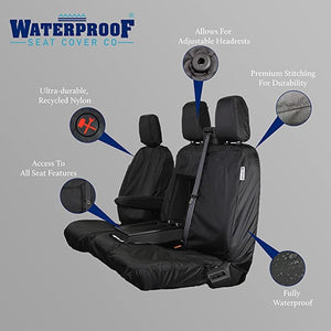 Custom fit for Ford Transit Custom 2013 - 2023 - Waterproof Seat Covers