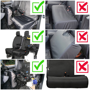 Heavy-Duty Covers to fit Front 3 Seats Vauxhall Vivaro, Toyota Proace, Fiat Scudo, Peugeot Expert & Citroen Dispatch