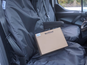 Waterproof Commercial Van Seat Covers Driver + Bench - BLACK