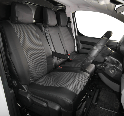 Vauxhall Vivaro - Tailored Premium / Leatherette Seat Cover Set - 2019 Onwards