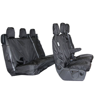 Ford Transit Custom Crew Cab Waterproof Seat Covers Full Set Fronts & Rears