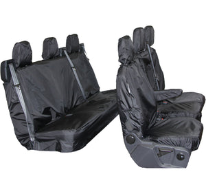 Ford Transit Custom Crew Cab Waterproof Seat Covers Full Set Fronts & Rears