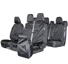 Load image into Gallery viewer, Ford Transit Custom Crew Cab Waterproof Seat Covers Full Set Fronts &amp; Rears