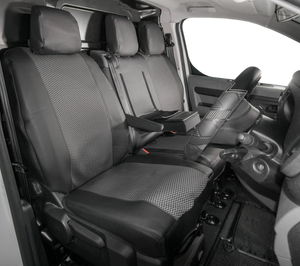 Citroen Dispatch - Premium Leatherette Driver & Double Seat Cover Set - 2016 Onwards