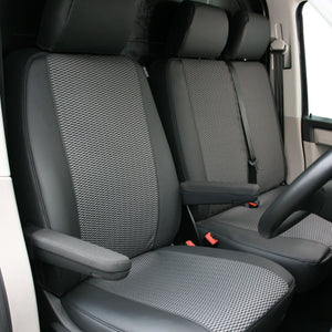 Premium Leatherette Seat Covers Tailored to fit Volkswagen Transporter T5, T6, T6.1