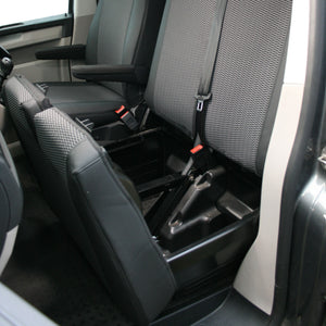 Premium Leatherette Seat Covers Tailored to fit Volkswagen Transporter T5, T6, T6.1