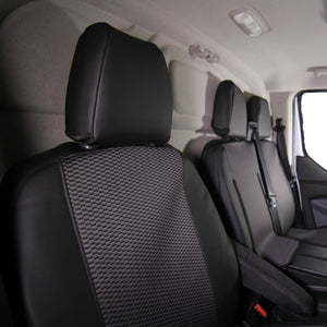 Tailored Premium / Leatherette Seat Cover Set - Ford Transit Custom - 2013 Onwards