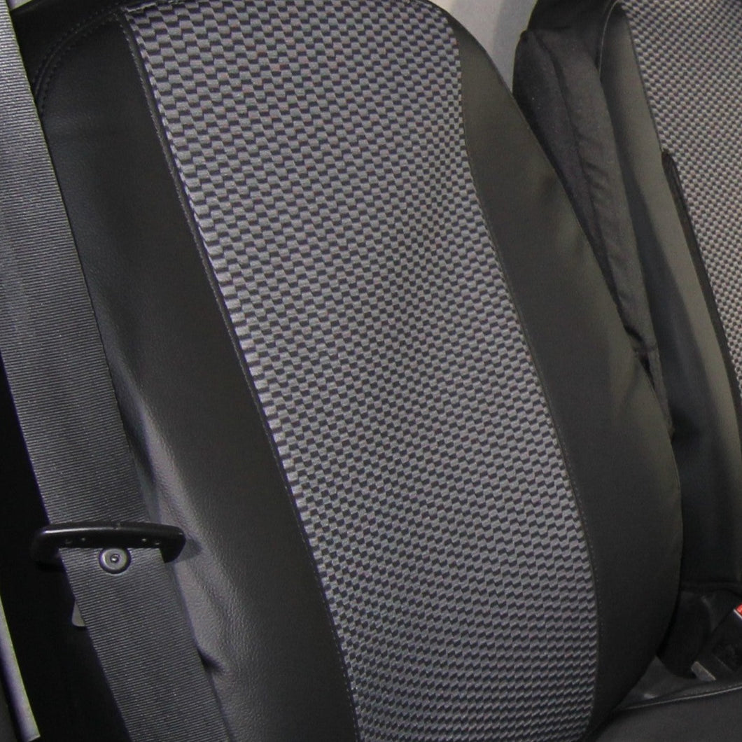 Premium Leatherette Seat Covers Tailored to fit Volkswagen Transporter T5, T6, T6.1