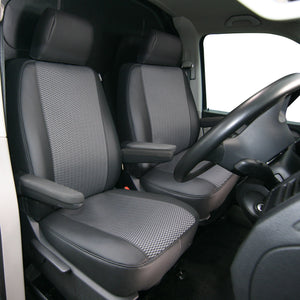 Premium Leatherette Seat Covers Tailored to fit Volkswagen Transporter T5, T6, T6.1