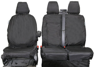 Ford Transit Custom Crew Cab Waterproof Seat Covers Full Set Fronts & Rears