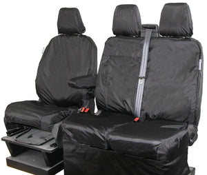 Ford Transit Custom Crew Cab Waterproof Seat Covers Full Set Fronts & Rears