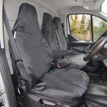 Load image into Gallery viewer, Waterproof Commercial Van Seat Covers Driver + Bench - BLACK