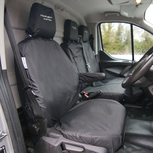 Ford Transit Custom Tailored & Embroidered Waterproof Seat Covers - Front Set 2013 Onwards